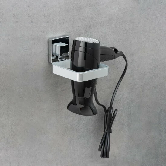 Wenko Vacuum-Loc® Haartrocknerhalter Quadro Edelstahl 13 Wenko Vacuum-Loc® Haartrocknerhalter Quadro Edelstahl – Bild 11