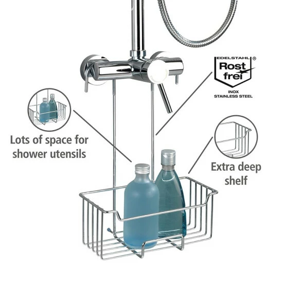 Wenko Thermostat-Dusch-Caddy Milo Edelstahl 9 Wenko Thermostat-Dusch-Caddy Milo Edelstahl – Bild 7
