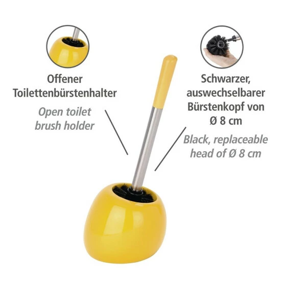 Wenko WC-Garnitur Polaris Yellow Keramik 4 Wenko WC-Garnitur Polaris Yellow Keramik – Bild 2