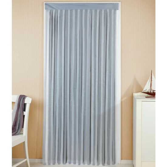 Wenko Türvorhang Grau-Weiß 4 Wenko Türvorhang Grau-Weiß – Bild 2