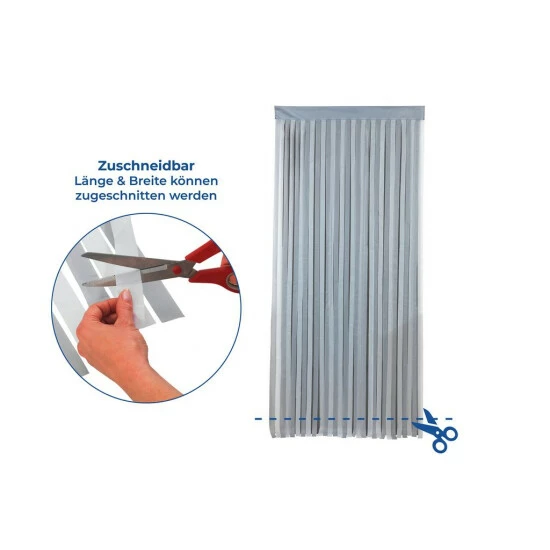 Wenko Türvorhang Grau-Weiß 8 Wenko Türvorhang Grau-Weiß – Bild 6