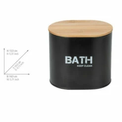 Wenko Badbox Mit Deckel Gara Schwarz