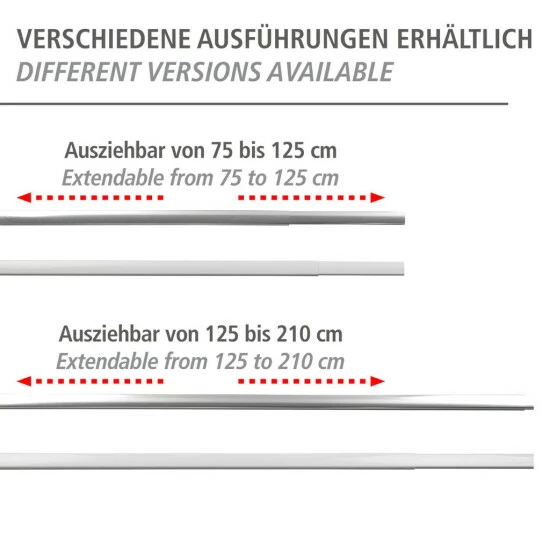 Wenko Teleskop-Duschschiene Era Weiß 125-210 Cm 9 Wenko Teleskop-Duschschiene Era Weiß 125-210 Cm – Bild 7