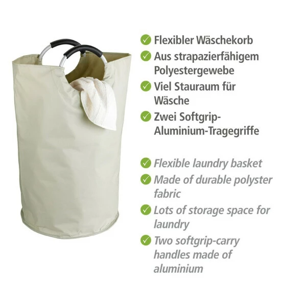 Wenko Wäschesammler Jumbo Stone 8 Wenko Wäschesammler Jumbo Stone – Bild 6