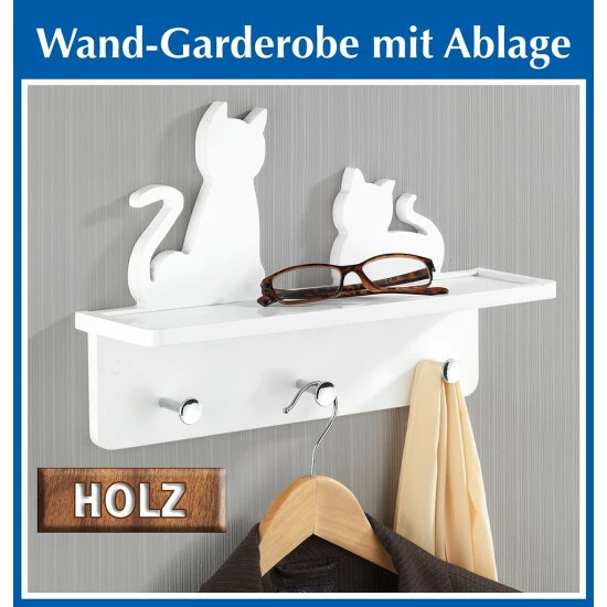 Wenko Wand-Garderobe Katzen 5 Wenko Wand-Garderobe Katzen – Bild 3
