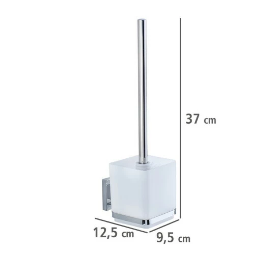 Wenko Vacuum-Loc® WC-Garnitur Quadro Edelstahl 9 Wenko Vacuum-Loc® WC-Garnitur Quadro Edelstahl – Bild 7