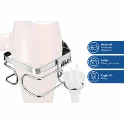 Wenko TurboFIX Edelstahl Haartrocknerhalter -Günstiges Wenko Geschäft unnamed file 9521