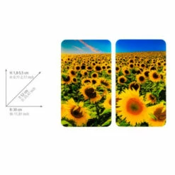 Wenko Herdabdeckplatte Universal Sonnenblumenfeld 2er Set -Günstiges Wenko Geschäft unnamed file 9555