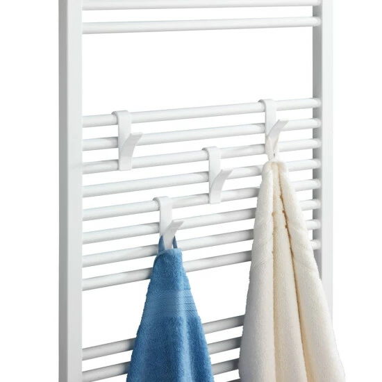 Wenko Haken Für Handtuchheizkörper Weiß 8er Set 8 Wenko Haken Für Handtuchheizkörper Weiß 8er Set – Bild 6