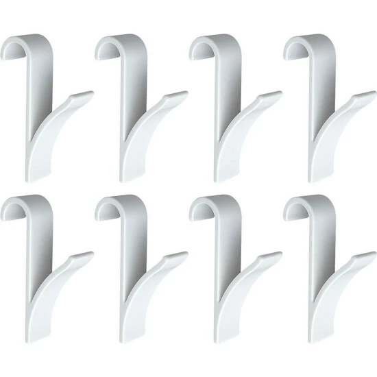 Wenko Haken Für Handtuchheizkörper Weiß 8er Set 9 Wenko Haken Für Handtuchheizkörper Weiß 8er Set – Bild 7