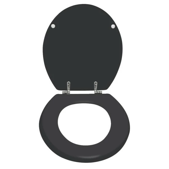 Wenko WC-Sitz Prima Schwarz Matt 5 Wenko WC-Sitz Prima Schwarz Matt – Bild 3