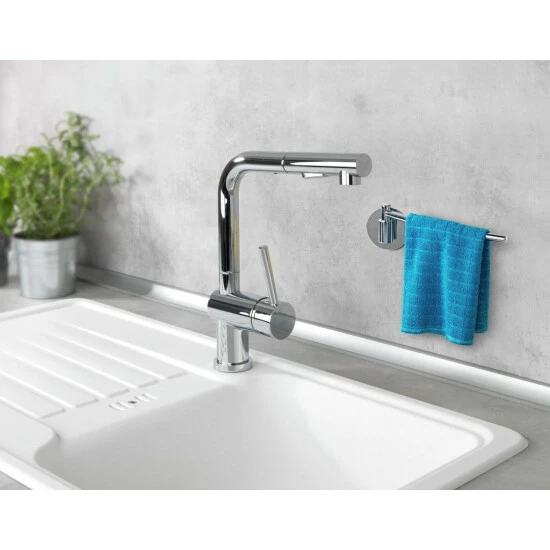 Wenko Turbo-Loc® Edelstahl Spültuch-Halter 5 Wenko Turbo-Loc® Edelstahl Spültuch-Halter – Bild 3