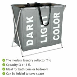 Wenko Wäschesammler Trio Grau 20 Wenko Wäschesammler Trio Grau -Günstiges Wenko Geschäft unnamed file 9855