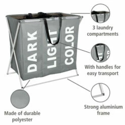 Wenko Wäschesammler Trio Grau 21 Wenko Wäschesammler Trio Grau -Günstiges Wenko Geschäft unnamed file 9856