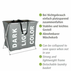 Wenko Wäschesammler Trio Grau 23 Wenko Wäschesammler Trio Grau -Günstiges Wenko Geschäft unnamed file 9858