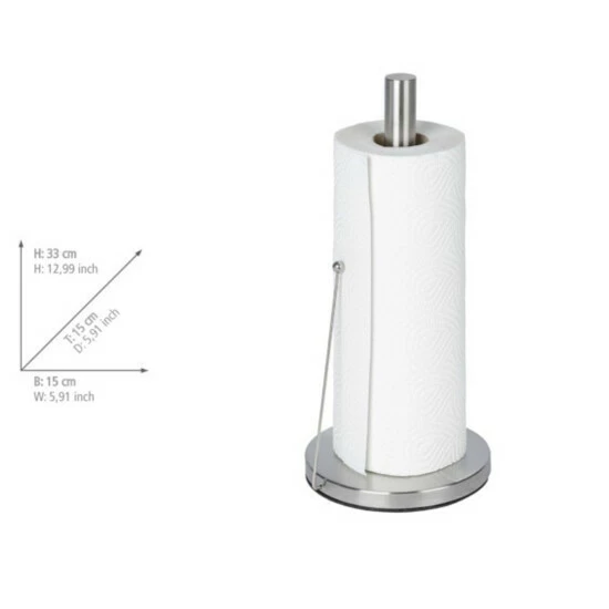 Wenko Küchenrollenhalter Clayton Edelstahl 6 Wenko Küchenrollenhalter Clayton Edelstahl – Bild 4