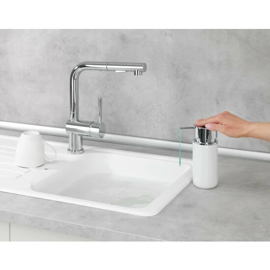 Wenko Seifenspender Silo Weiß 7 Wenko Seifenspender Silo Weiß – Bild 5