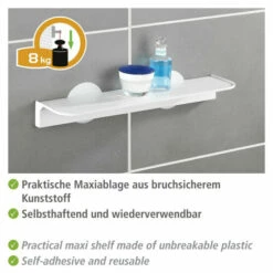 Wenko Static-Loc® Maxiablage Osimo Weiß -Günstiges Wenko Geschäft unnamed file 9943