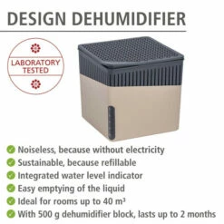 Wenko Raumentfeuchter Cube Beige 500 G -Günstiges Wenko Geschäft unnamed file 9956