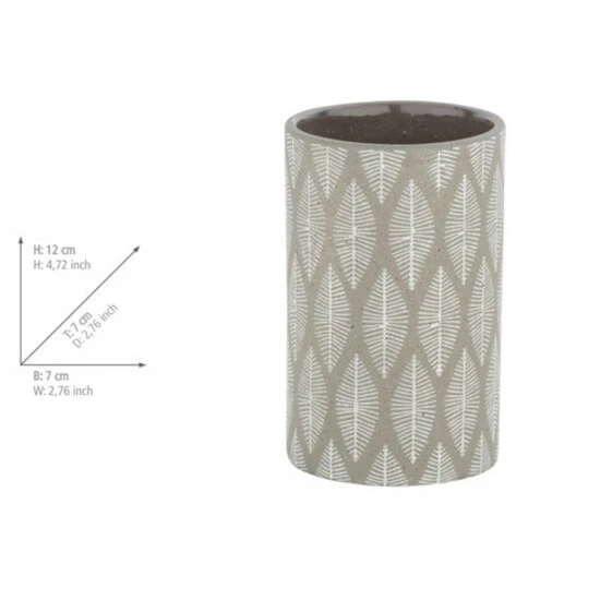 Wenko Zahnputzbecher Tupian Grau Keramik 3 Wenko Zahnputzbecher Tupian Grau Keramik